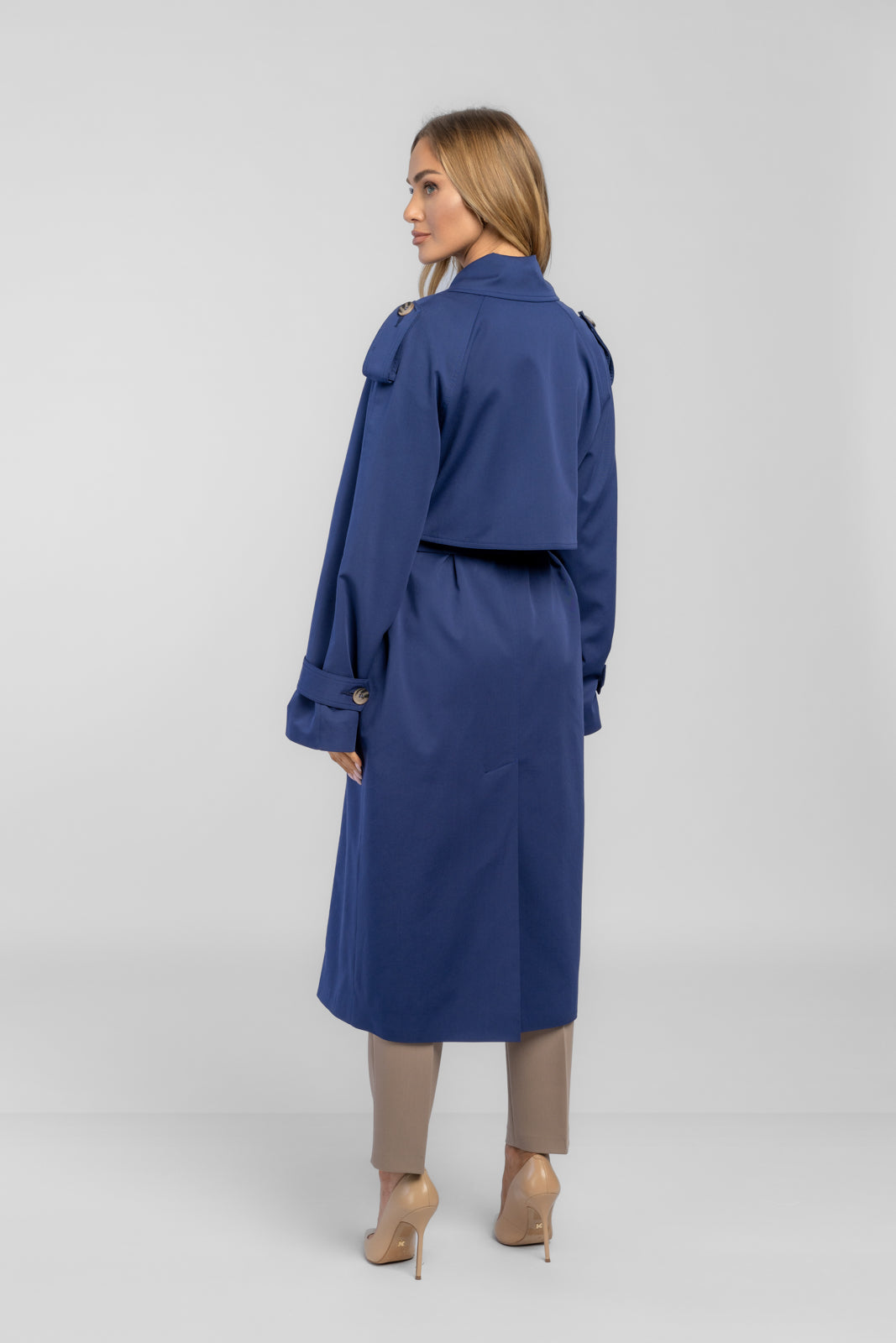 AMANDA trenchcoat marineblauw 2.0